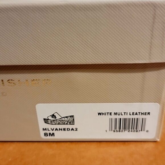 NWT Marc Fisher Ltd  Leather Veneda platform slide sandals in Roccia Lea… - Picture 15 of 16